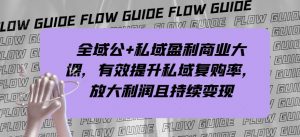 全域公+私域盈利商业大课，有效提升私域复购率，放大利润且持续变现-178分享