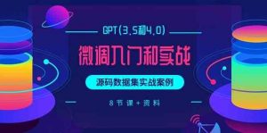 chatGPT(3.5和4.0)微调入门和实战，源码数据集实战案例（8节课+资料）-旺仔资源库