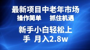 （10147期） 2024最新项目，中老年市场，起号简单，7条作品涨粉4000+，单月变现2.8w-旺仔资源库
