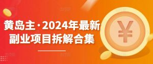 黄岛主·2024年最新副业项目拆解合集【无水印】-旺仔资源库