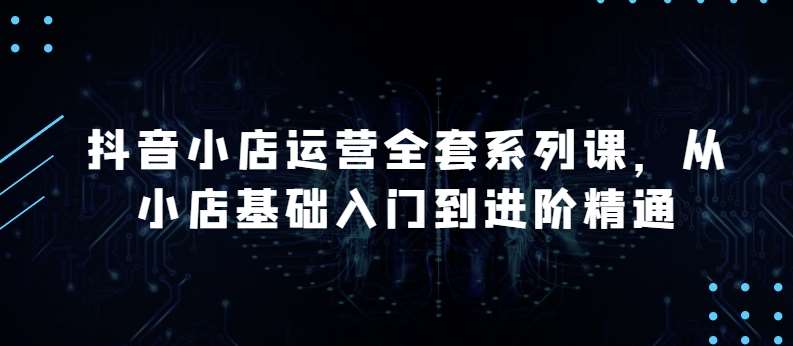 抖音小店运营全套系列课，全新升级，从小店基础入门到进阶精通，系统掌握月销百万小店的核心秘密-旺仔资源库