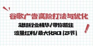 （10287期）谷歌广告高阶打法与优化，凝结行业精华/带你抓住流量红利/最大化ROI-旺仔资源库