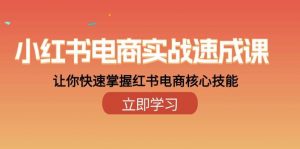 （10384期）小红书电商实战速成课，让你快速掌握红书电商核心技能（28课）-旺仔资源库