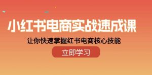 小红书电商实战速成课，让你快速掌握红书电商核心技能（28课）-旺仔资源库
