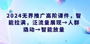 024无界推广高阶课件，智能拉满，泛流量展现→人群撬动→智能放量-旺仔资源库