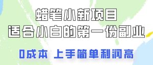 蜡笔小新项目拆解，0投入，0成本，小白一个月也能多赚3000+-旺仔资源库