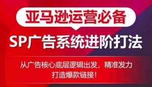 亚马逊运营必备： SP广告的系统进阶打法，从广告核心底层逻辑出发，精准发力打造爆款链接-旺仔资源库