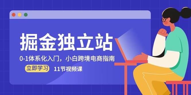 （10536期）掘金 独立站，0-1体系化入门，小白跨境电商指南（11节视频课）-旺仔资源库