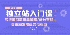 （10549期）独立站 入门课：多渠道 引流布局策略/成长策略/垂直站发展趋势与布局-旺仔资源库