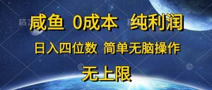 （10576期）咸鱼0成本，纯利润，日入四位数，简单无脑操作-旺仔资源库