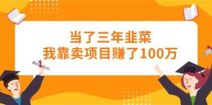 （10725期）当了三年韭菜我靠卖项目赚了100万-旺仔资源库