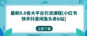 最新9.0各大平台引流课程-旺仔资源库