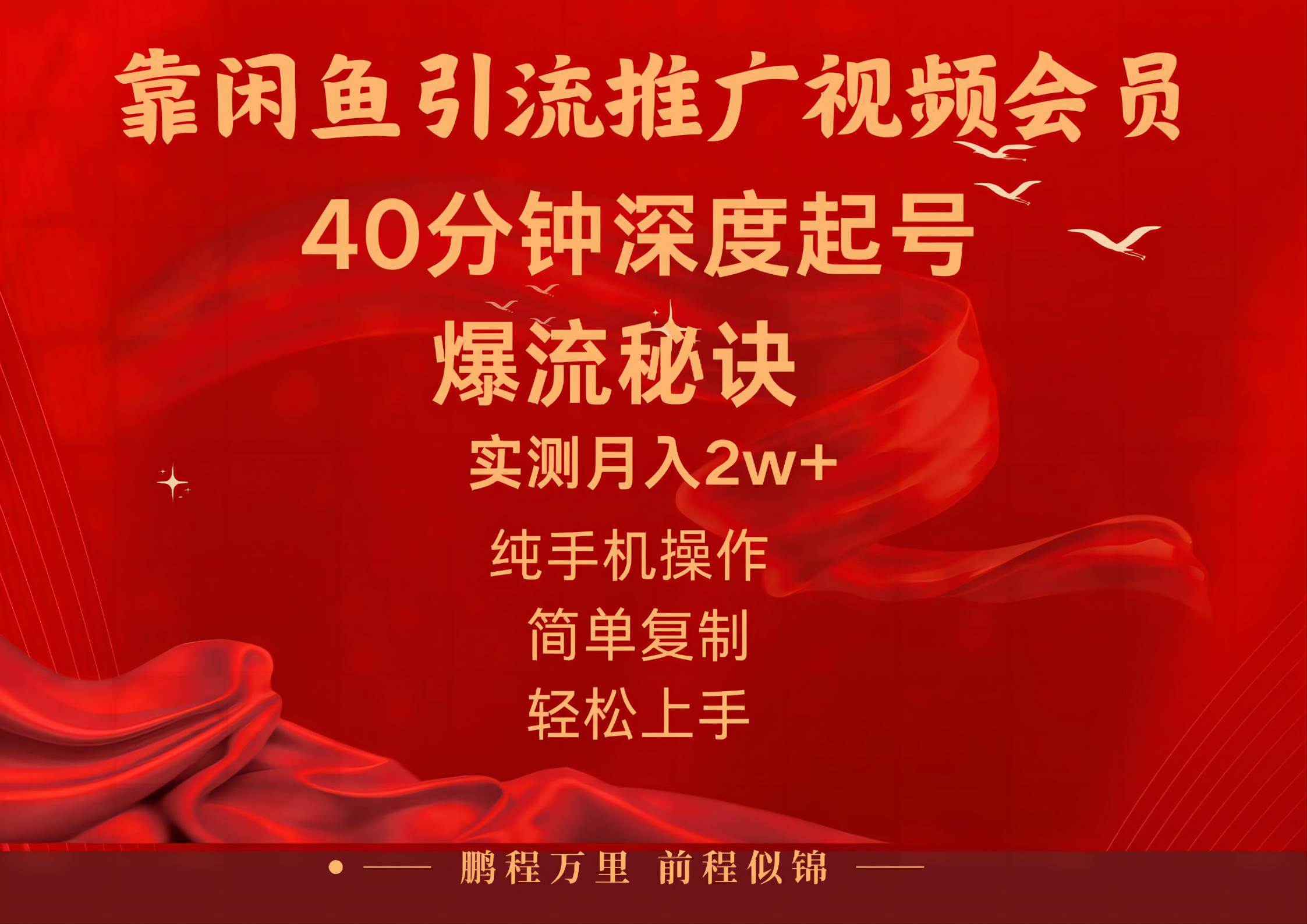 （10896期）闲鱼暴力引流推广视频会员，能做到日入2W+，操作简单-旺仔资源库