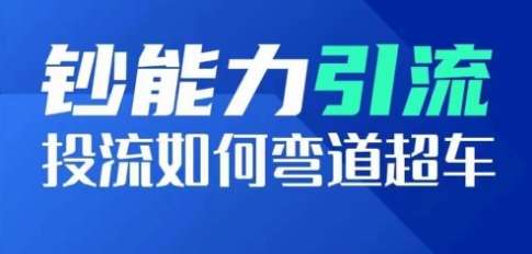 钞能力引流：投流如何弯道超车，投流系数及增长方法，创造爆款短视频-旺仔资源库