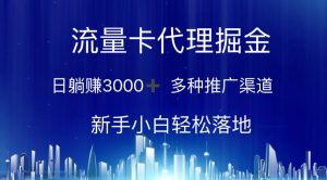 （10952期）流量卡代理掘金 日躺赚3000+ 多种推广渠道 新手小白轻松落地-旺仔资源库