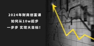 2024年财商创富课：如何从10w起步，一步步实现大目标！（7节完整版）-旺仔资源库