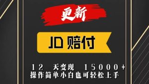 JD暴力掘金12天变现15000+操作简单小白也可轻松上手-旺仔资源库