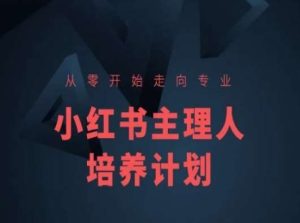 小红书课程简化版，从零开始走向专业，小红书主理人培养计划-旺仔资源库