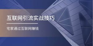 互联网引流实操技巧，宅家通过互联网赚钱（17节）-旺仔资源库
