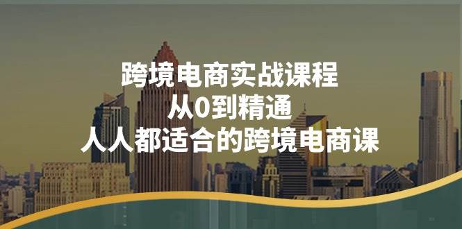 （11183期）跨境电商实战课程：从0到精通，人人都适合的跨境电商课（14节课）-旺仔资源库