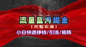 （11302期）热门赛道掘金_小白快速入局挣钱，可矩阵【完整实操】-旺仔资源库