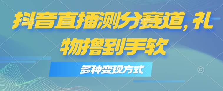 （11380期）抖音直播测分赛道，多种变现方式，轻松日入1000+-旺仔资源库