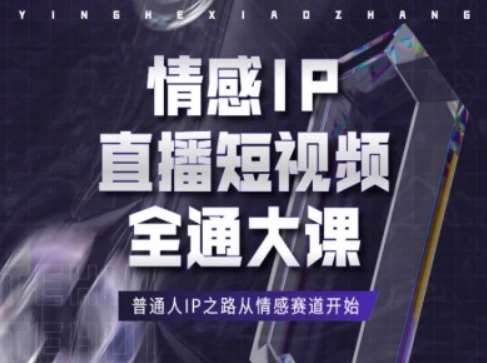 情感IP直播短视频全通大课，普通人IP之路从情感赛道开始-旺仔资源库