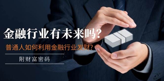 公众号付费文章：金融行业有未来吗？普通人如何利用金融行业发财?(附财富密码)-旺仔资源库