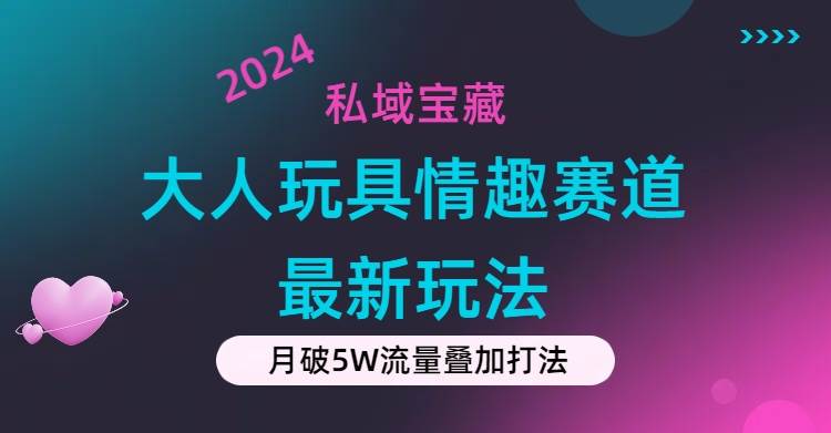 （11541期）私域宝藏：大人玩具情趣赛道合规新玩法，零投入，私域超高流量成单率高-旺仔资源库