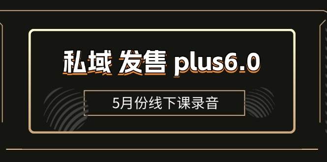 （11612期）私域 发售 plus6.0【5月份线下课录音】/全域套装 sop流程包，社群发售…-旺仔资源库