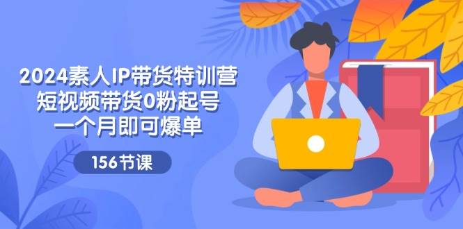 （11670期）2024素人IP带货特训营，短视频带货0粉起号，一个月即可爆单（156节）-旺仔资源库