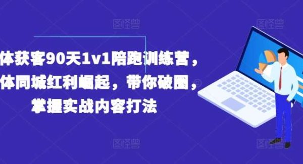 实体获客90天1v1陪跑训练营，实体同城红利崛起，带你破圈，掌握实战内容打法-旺仔资源库