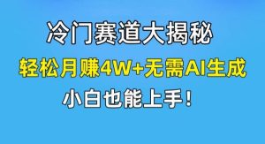 无AI操作！教你如何用简单去重，轻松月赚4W+-旺仔资源库