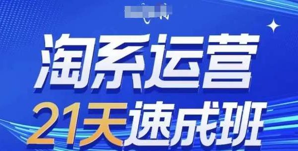 淘系运营21天速成班(更新24年7月)，0基础轻松搞定淘系运营，不做假把式-旺仔资源库