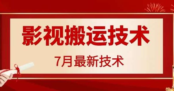 7月29日最新影视搬运技术，各种破百万播放-旺仔资源库