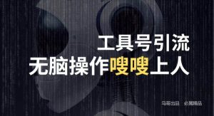 工具号高效引流法，嗖嗖上人，日引1000+，直接搬运，无脑操作-旺仔资源库