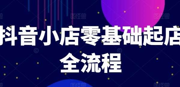 抖音小店零基础起店全流程，快速打造单品爆款技巧、商品卡引流模式与推流算法等-旺仔资源库