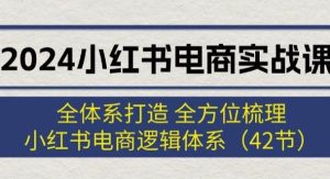 （12003期）2024小红书电商实战课：全体系打造 全方位梳理 小红书电商逻辑体系 (42节)-旺仔资源库