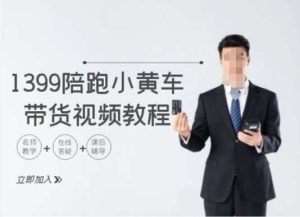 1399陪跑tiktok小黄车带货视频教程，tiktok跨境电商教程-旺仔资源库