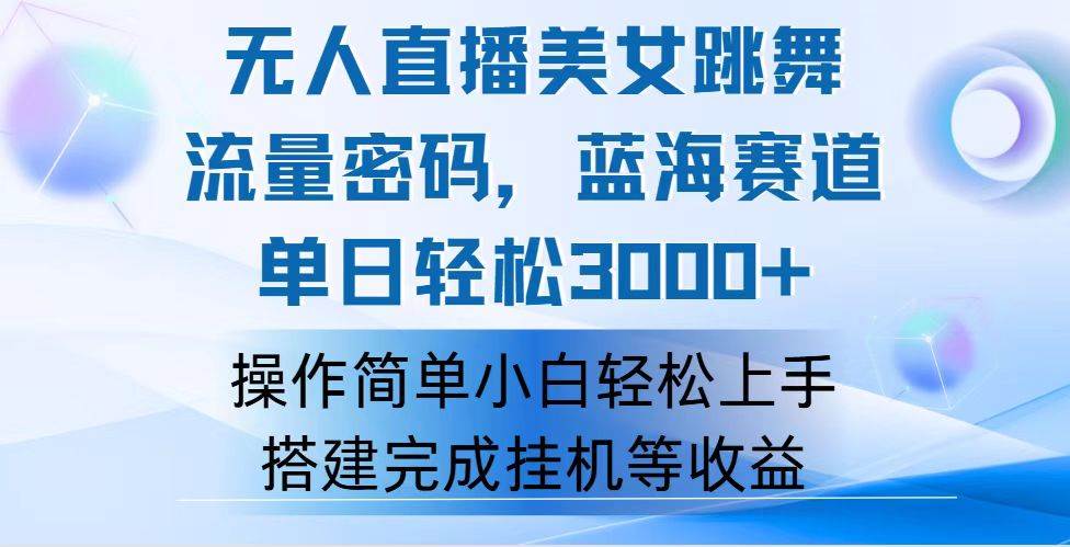 （12088期）快手无人直播美女跳舞，轻松日入3000+，流量密码，蓝海赛道，上手简单…-旺仔资源库