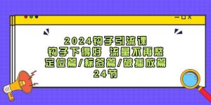 2024钩子引流课:钩子下得好流量不再愁,定位篇/标签篇/破播放篇/24节-旺仔资源库
