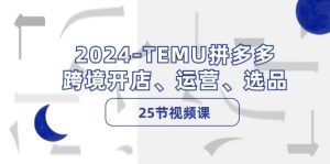 （12106期）2024-TEMU拼多多·跨境开店、运营、选品（25节视频课）-旺仔资源库