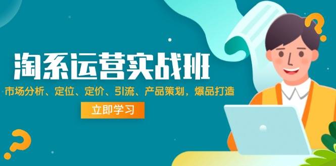 （12186期）淘系运营实战班：市场分析、定位、定价、引流、产品策划，爆品打造-旺仔资源库