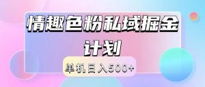 2024情趣色粉私域掘金天花板日入500+后端自动化掘金-旺仔资源库