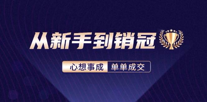 （12383期）从新手到销冠：精通客户心理学，揭秘销冠背后的成交秘籍-旺仔资源库