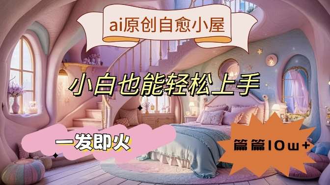 ai原创治愈小屋，小白也能轻松上手，一发即火，篇篇10w+【揭秘】-旺仔资源库
