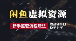 2024最新闲鱼虚拟资源玩法，养号到出单整套流程，多管道收益，每天2小时月收入过万【揭秘】-旺仔资源库