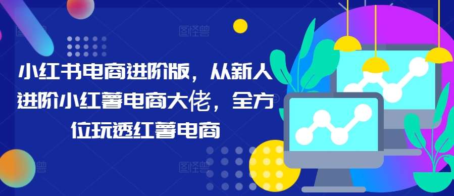 小红书电商进阶版，从新人进阶小红薯电商大佬，全方位玩透红薯电商-旺仔资源库