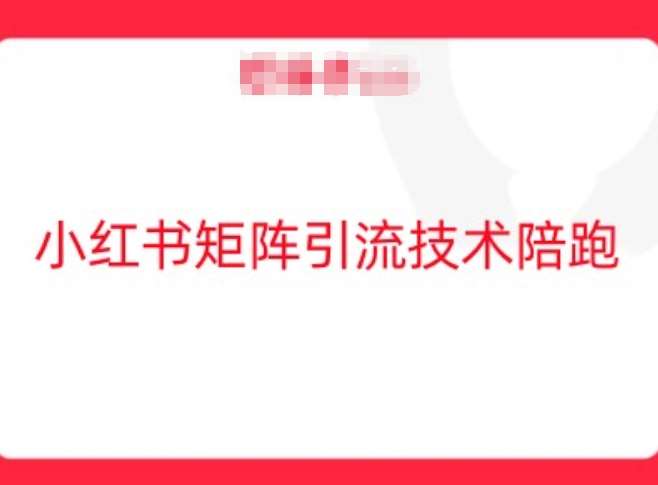 小红书矩阵引流技术，教大家玩转小红书流量-旺仔资源库