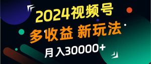 2024视频号多收益的新玩法，月入3w+，新手小白都能简单上手！-旺仔资源库